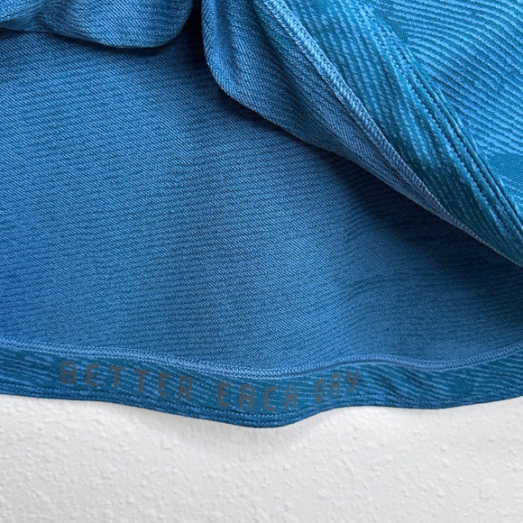 Lululemon Drysense Training Short-Sleeve Shirt, Marble Map Jac Blue, Sz: Medium - Picture 6 of 10